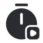 Timer Start SVG Icon